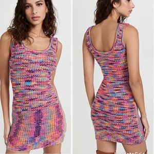 NWT STAUD Gardenia Sweater Knot Mini Dress - Size M